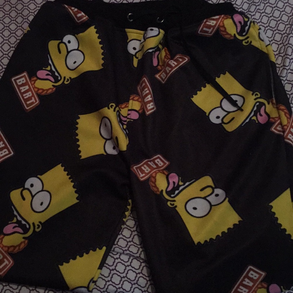 Bart simpson unisex print pants